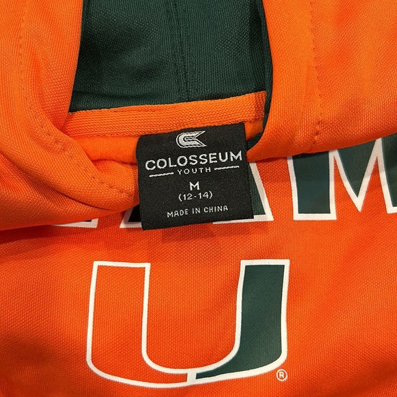 Miami Hurricanes Pullover Hoodie, sz M (12-14yrs) - Picture 6 of 6